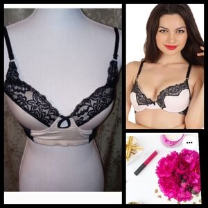 Tart Noir Black Lace Bra Size 34B